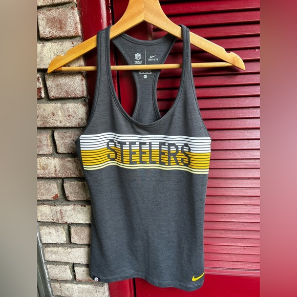 Nike NFL Women's Black and Yellow Pittsburgh Steelers Tank Top XS - Picture 5 of 6